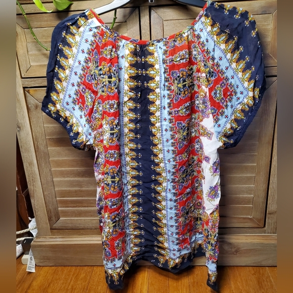 Bila Bohemian Print Short Sleeve Top - Picture 2 of 8